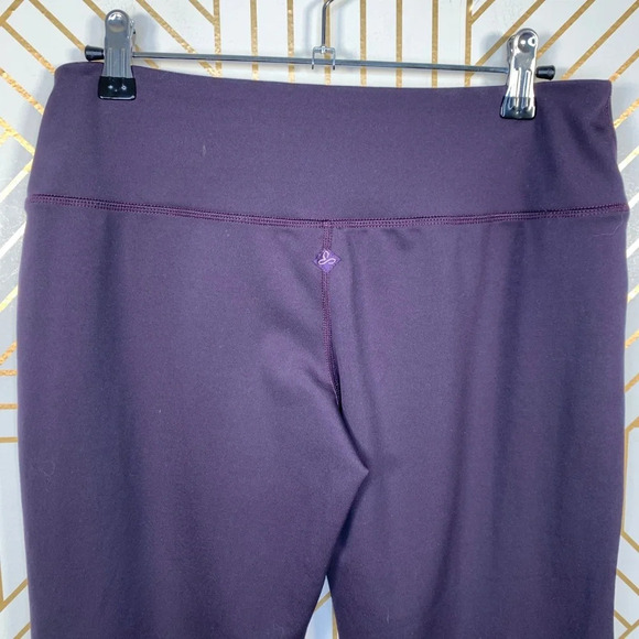 Prana Yoga Purple Capri Back Slit Yoga Pants‎ - Picture 5 of 8